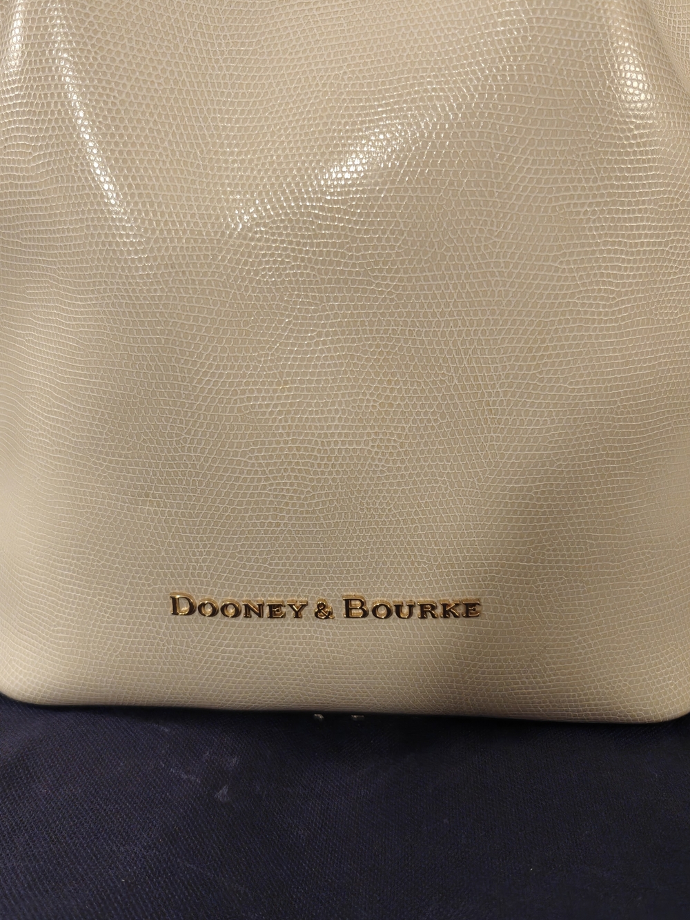 Dooney & Bourke Siena Serena Drawstring Bucket Bag - Bone/Olive - Picture 2 of 10